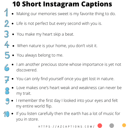 short instagram captions 2020 for girl