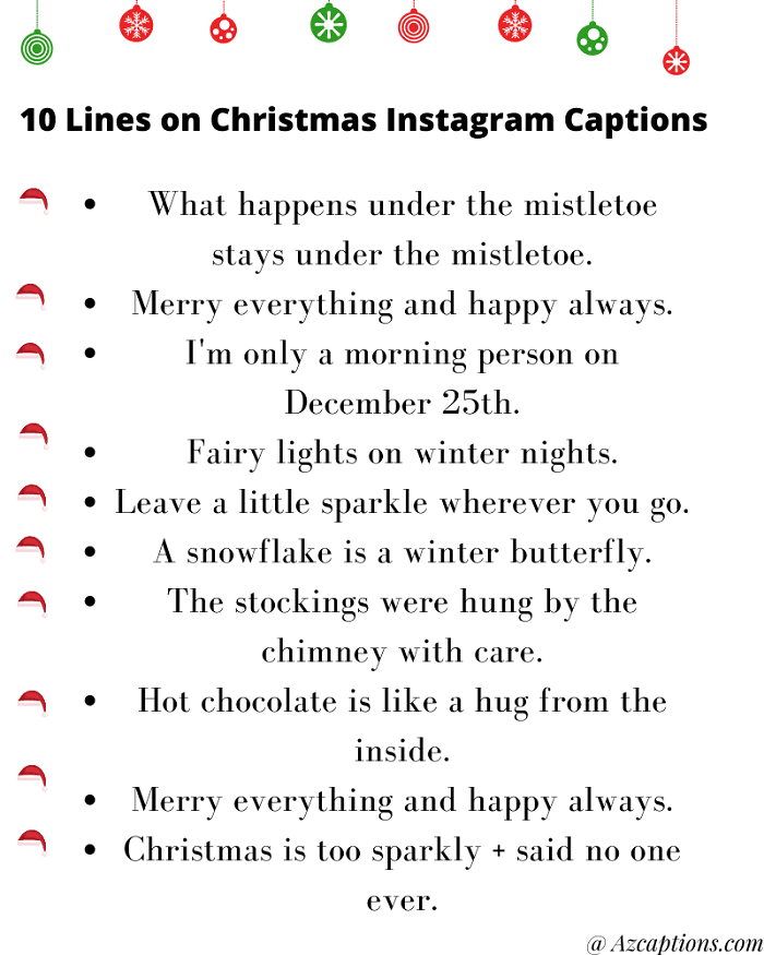 Christmas Instagram Captions