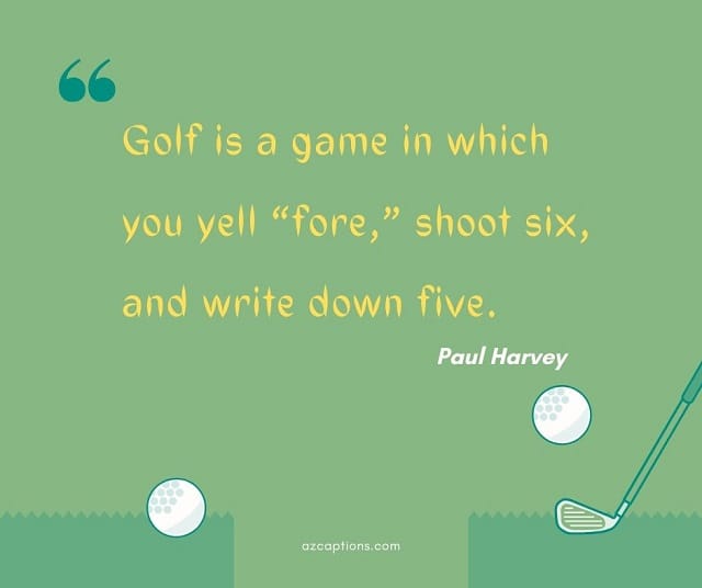 Funny Golf Captions