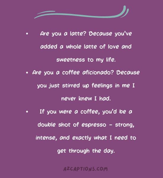 Bonus Coffee Pick Up Lines