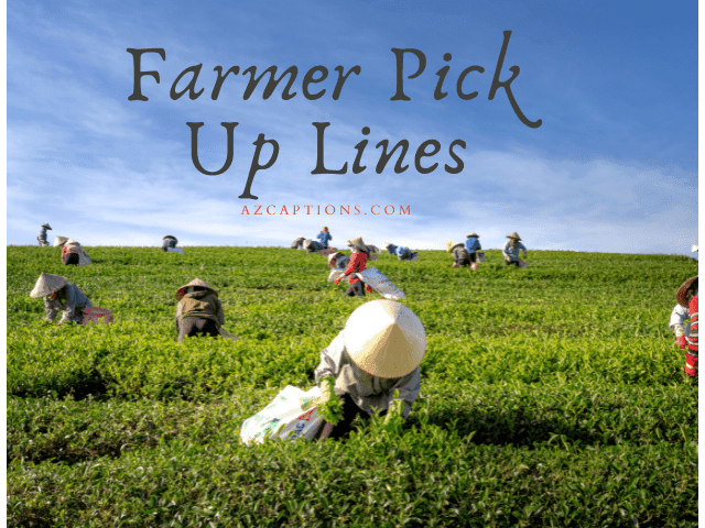 Best Farmer Pick Up Lines to taking selfies