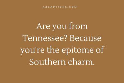 Tennessee pick up lines comebacks