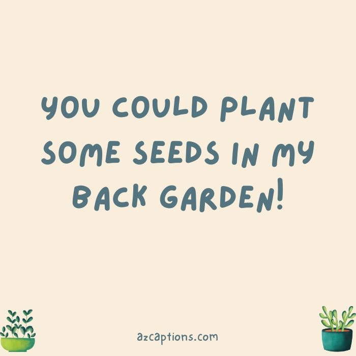house plant pick up lines