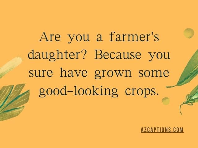 Farmer Pick Up Lines Reddit, & Tumblr