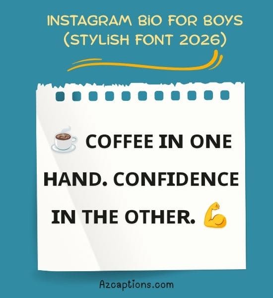 Instagram Bio for Boys (Stylish Font 2026)