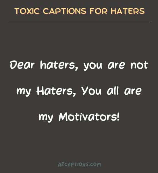 Toxic Captions for Haters