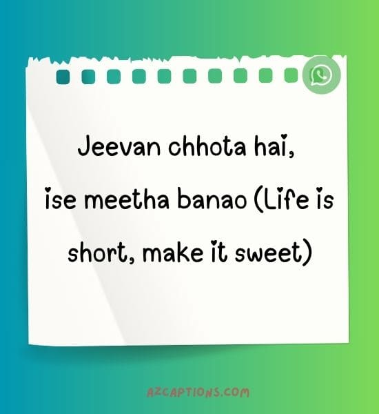 WhatsApp About Lines Hindi