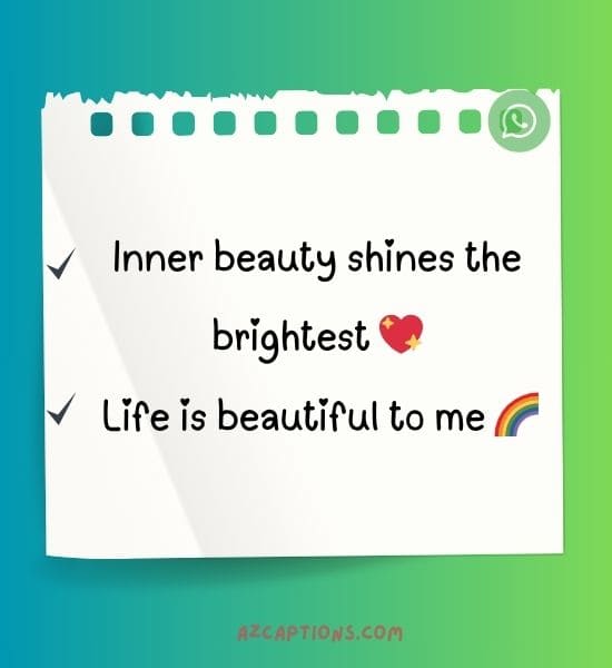 WhatsApp About Lines beautiful