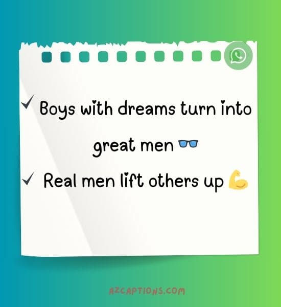 WhatsApp about lines for boys