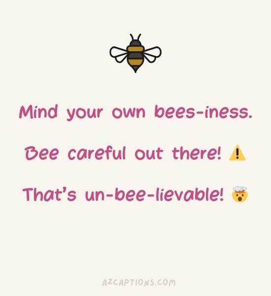 Bee Puns One Liners