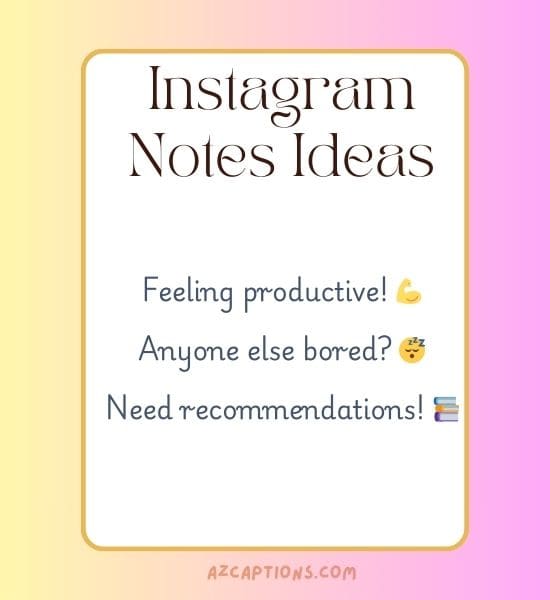 Best Instagram Notes Ideas