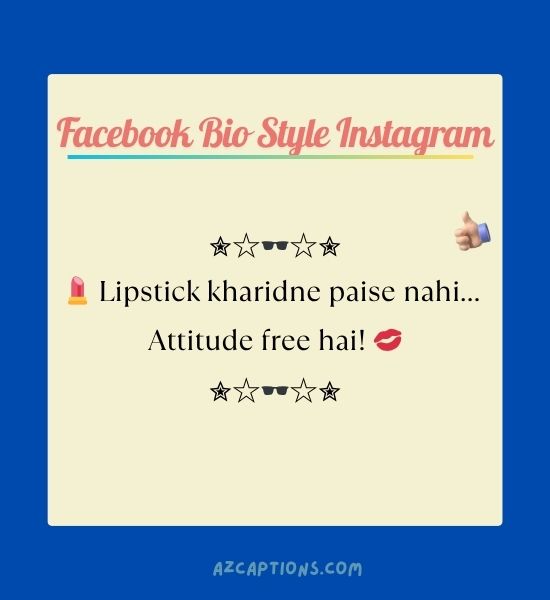 Facebook Bio Style Instagram