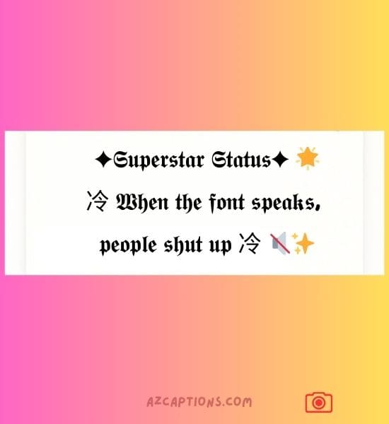 Instagram VIP Bio Stylish Font for Boy