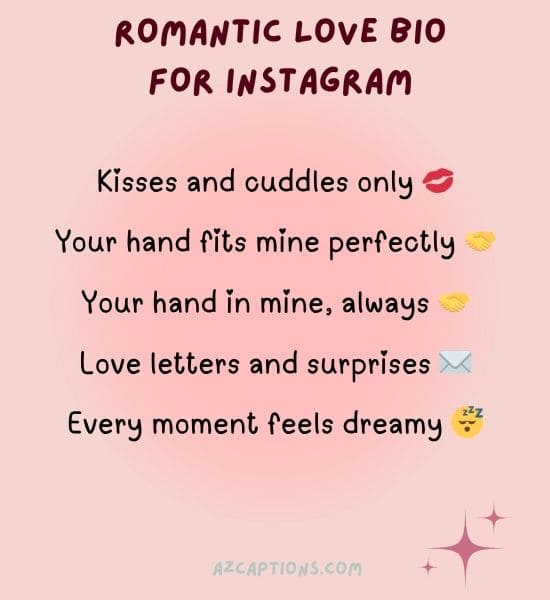 Romantic Love Bio for Instagram