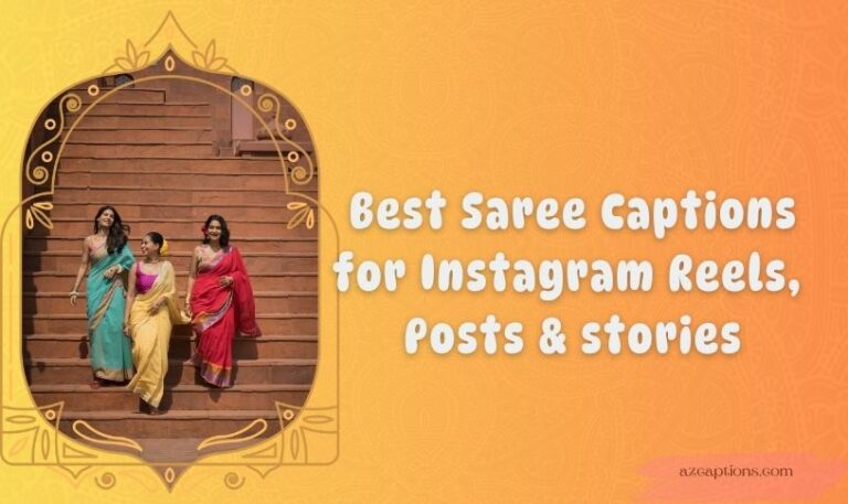 Saree Captions for Instagram