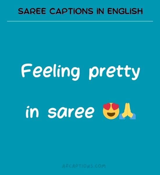 Saree Captions for Instagram in English
