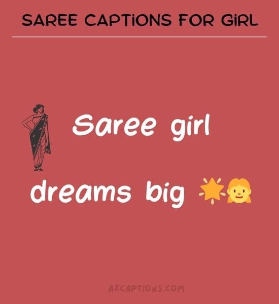 Saree Instagram Captions for Girl