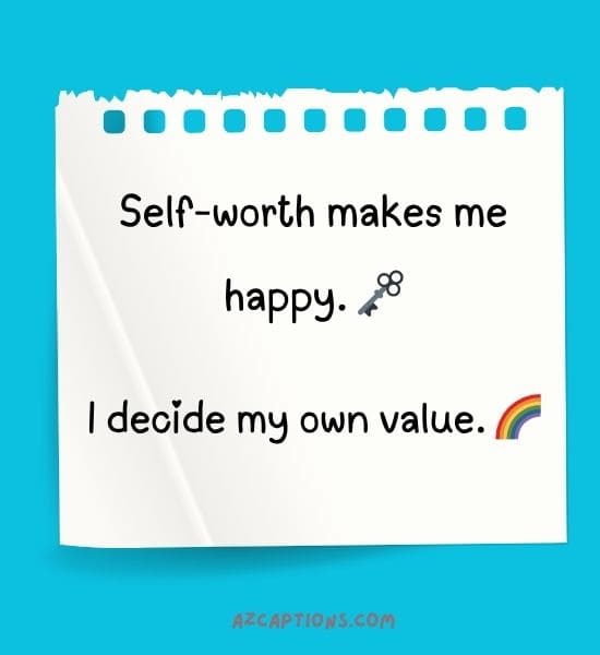 Best Self Worth Captions