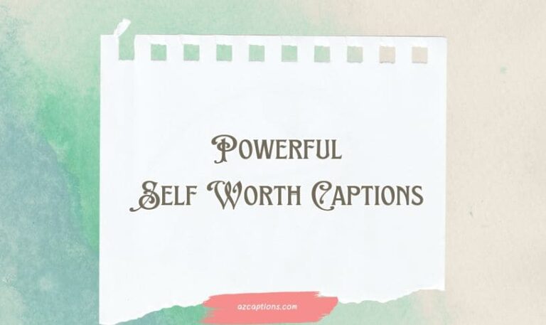 Self Worth Captions