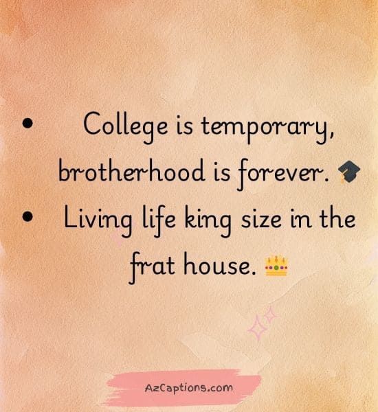 Best Frat Boy Captions