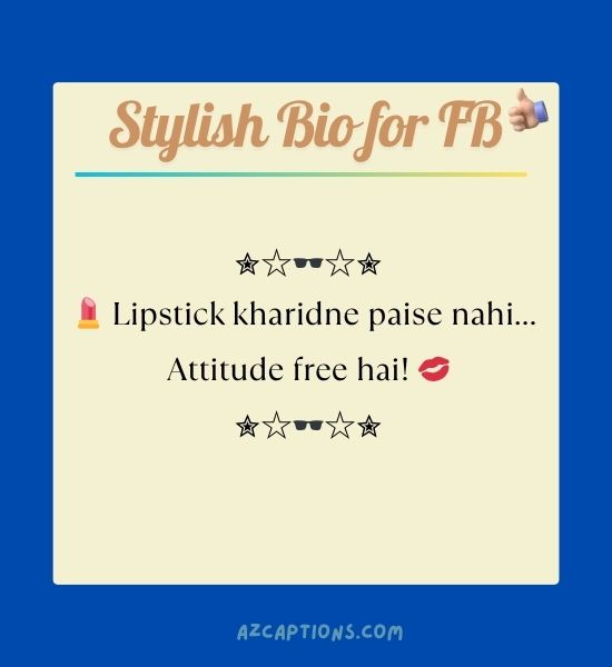 Stylish Bio for FB