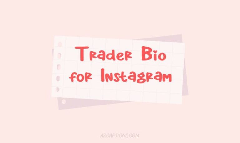 Trader Bio for Instagram