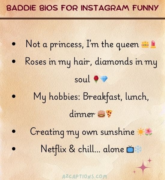 Baddie Bios for Instagram Funny