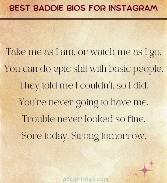 Best Baddie Bios for Instagram