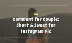 Best Comment for Couple