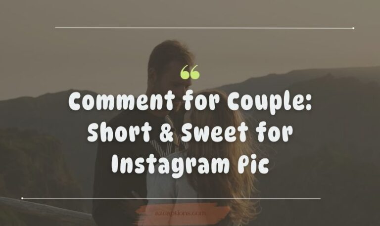 Best Comment for Couple