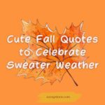 Cute Fall Quotes