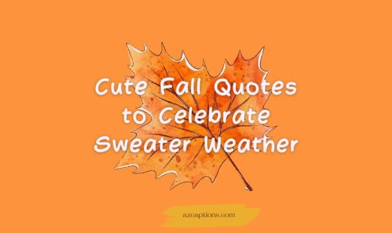 Cute Fall Quotes