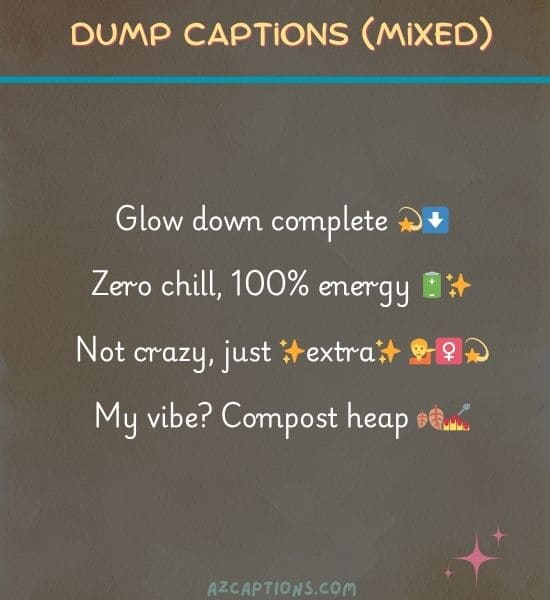 Dump Captions for Instagram (Mixed)