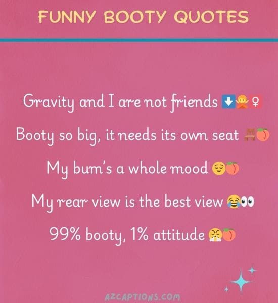 Funny Booty Quotes