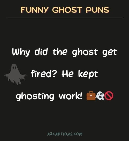 Funny Ghost Puns