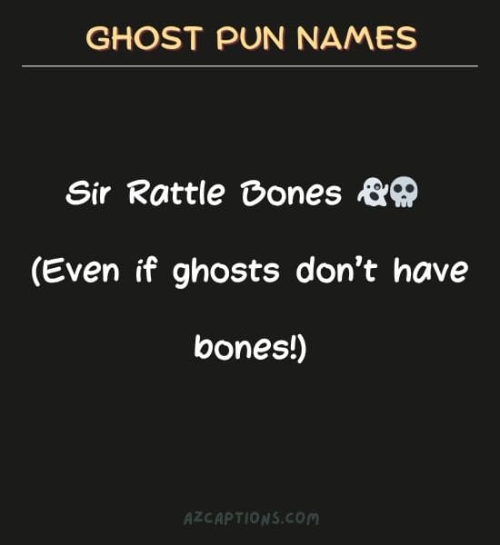 Ghost Pun Names