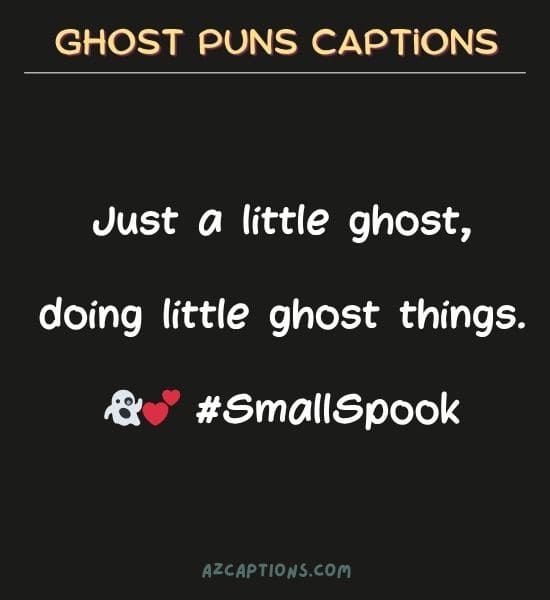 Ghost Puns Captions