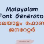 Malayalam Font Generator