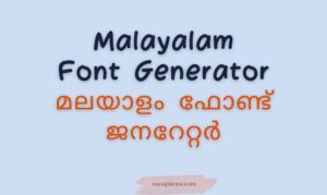 Malayalam Font Generator