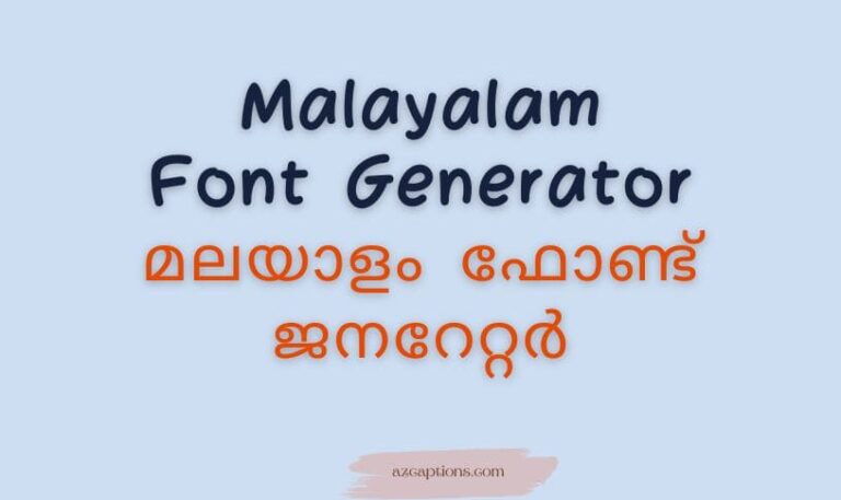 Malayalam Font Generator