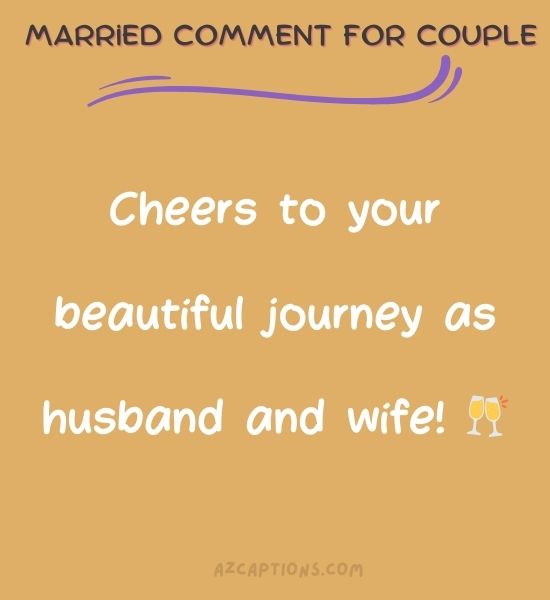 Married comment for couple