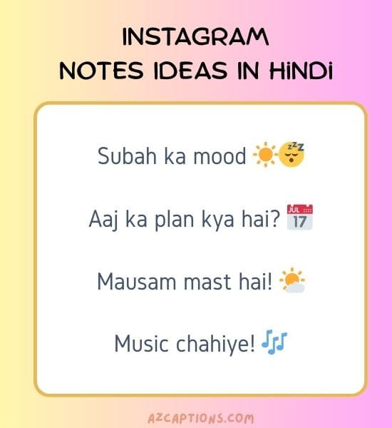 Instagram Notes Ideas In Hindi