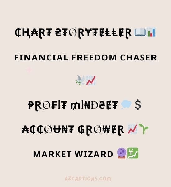 Instagram Trader Bio Stylish