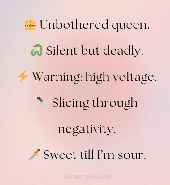 Savage Aesthetic Bio for Instagram