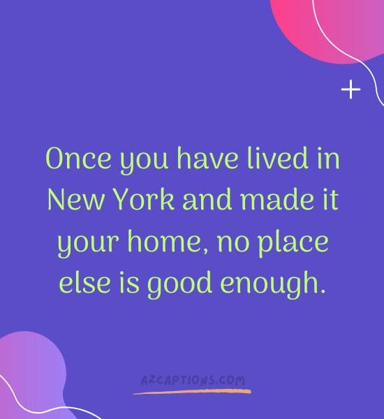 Captions for New York city