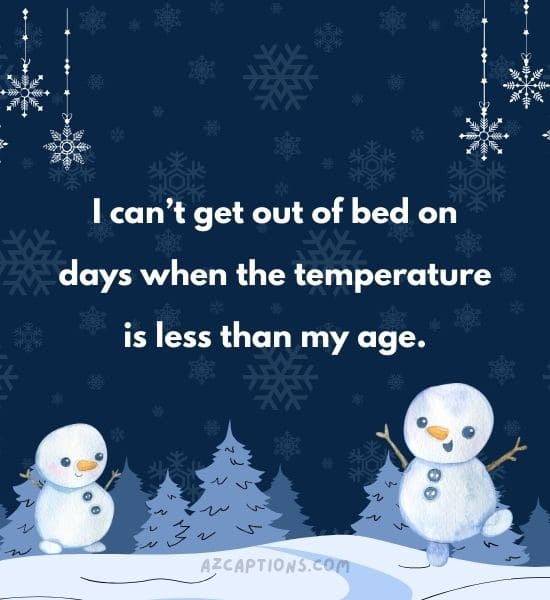 Funny Winter Instagram Captions