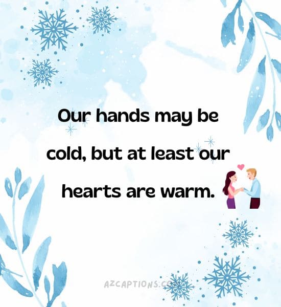 Winter Instagram Captions for Couples