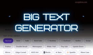 Big Text Generator