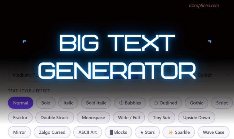 Big Text Generator