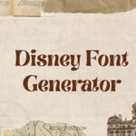 Disney Font Generator